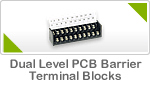 Dual Level PCB Barrier Terminal Blocks